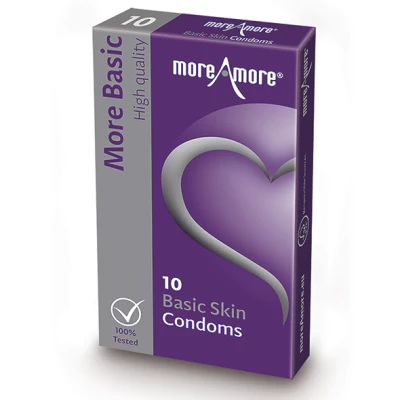 MoreAmore - Condom Basic Skin 10 pcs
