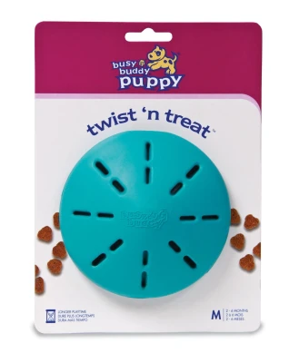 PETSAFE Busy Buddy Puppy Twist ‘n Treat  (M) Refillable dog chew toy