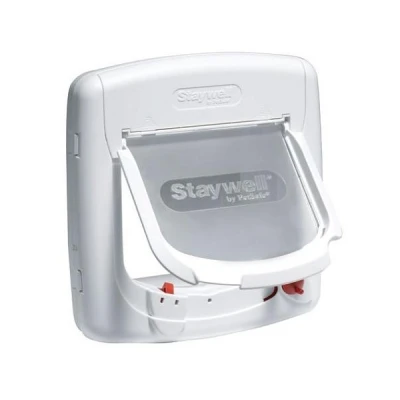 PetSafe Staywell 400 Mágneskulcsos Macskaajtó-Fehér