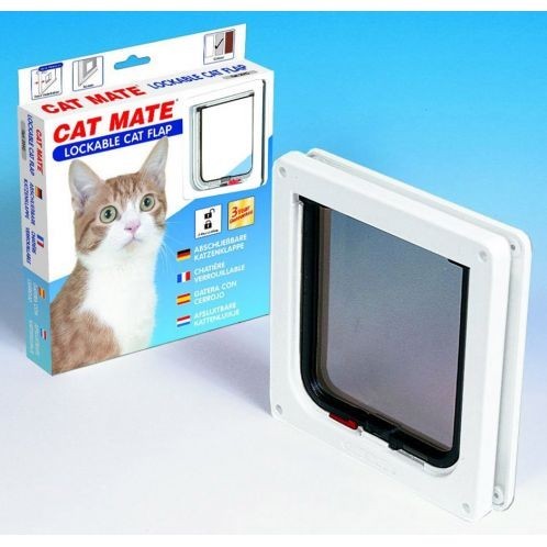 Cat Mate 304W 2 utas Zárható Macskaajtó-Fehér - Closer Pets