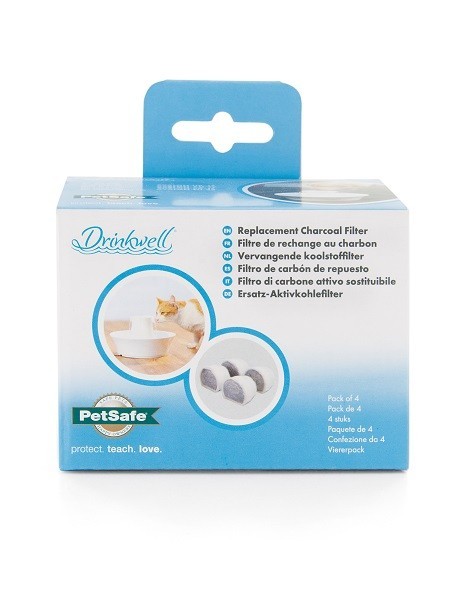 Drinkwell Ceramic Avalon and Pagoda Charcoal Filters - 4 pack
