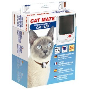 Cat Mate 254W Electromagnetic Cat Flap - White - Closer Pets