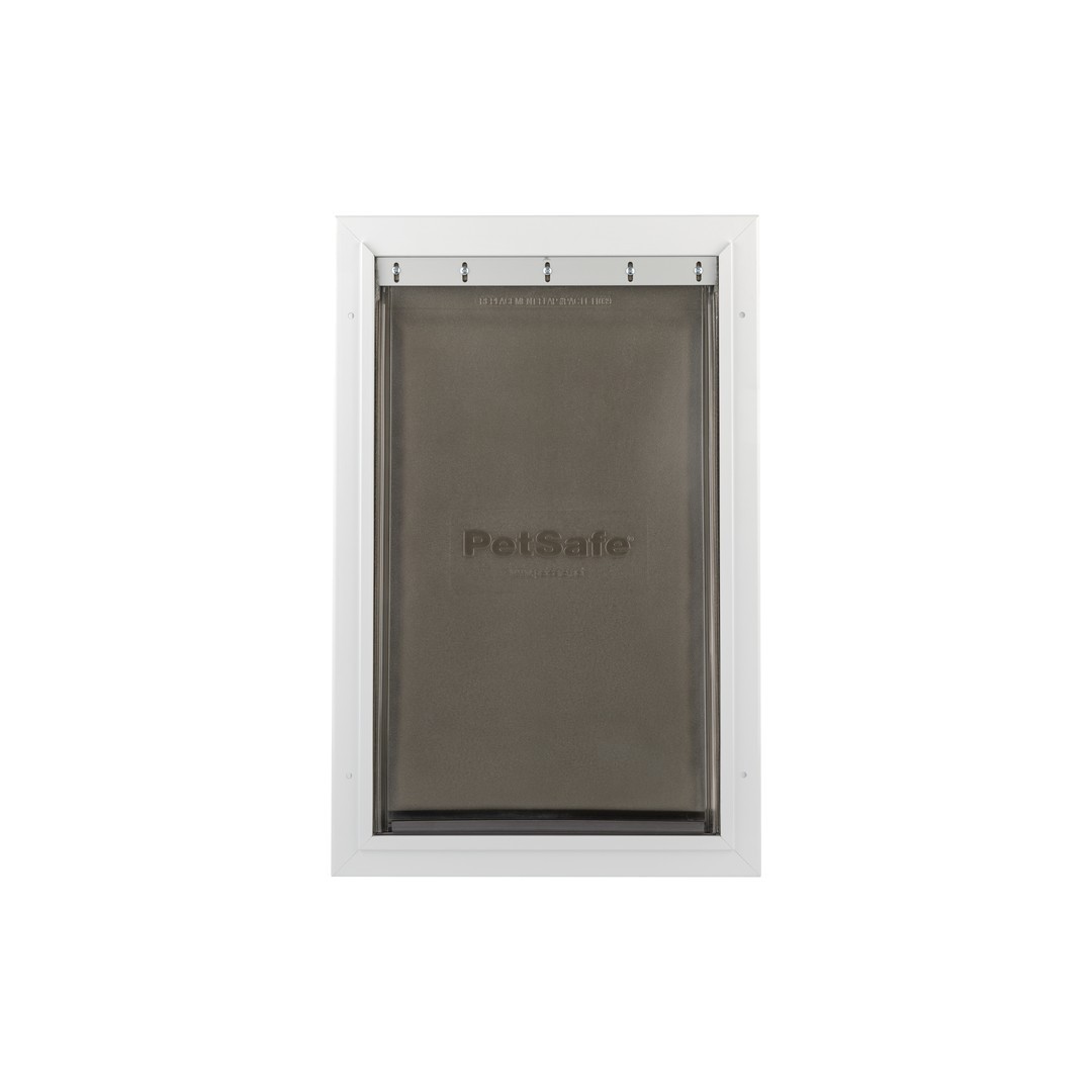 PetSafe HŐSZIGETELT KUTYAAJTÓ - Alumínium keretes - NAGYMÉRETŰ /Lengőajtó: 26cm  X  41,5cm/ Extreme Weather Aluminum Door
