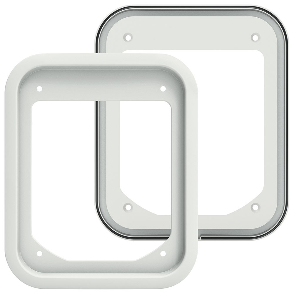 Cat Flap Adapter Kit for UPVC/Metal Doors - WHITE - Closer Pets