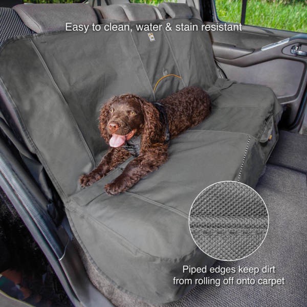 Kurgo Wander Bench Seat Cover védő üléshuzat kutyáknak, hátsó ülésre - SÖTÉTSZÜRKE