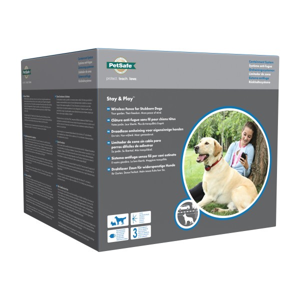 PetSafe STAY PLAY VEZETÉK NÉLKÜLI kutyakerítés nagytestű vagy nehezen kezelhető kutyáknak