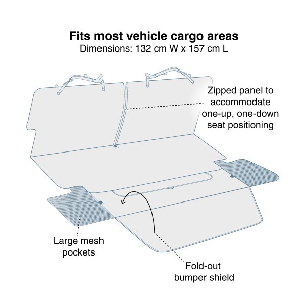 Kurgo Cargo Cape védőhuzat csomagtartóba / szürke
