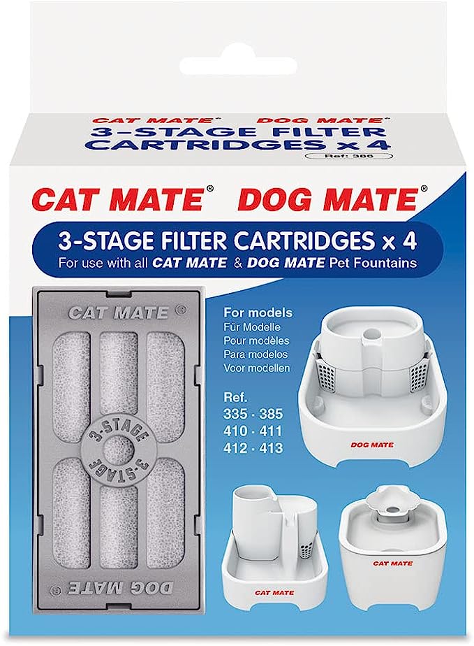Cat Mate Replacement Filter Cartridges X 4 (386) - Closer Pets
